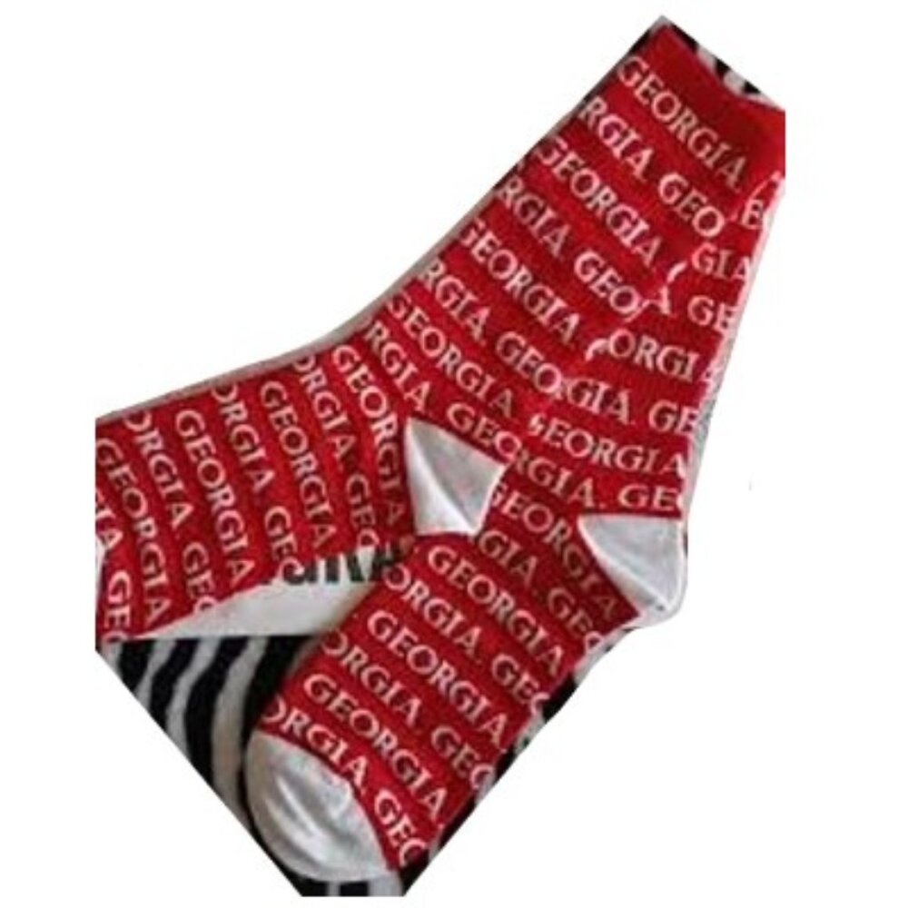 NEW Authentic University of Georgia (UGA) Crew Socks